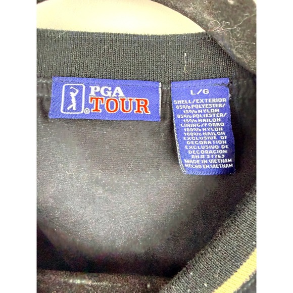 PGA Tour Mens Windshirt Large Navy V-Neck Pullover Delta Delta Delta Dad 2007 - Picture 3 of 3